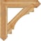 Ekena Millwork Merced Arts and Crafts Rough Sawn Bracket w/ Offset Brace, Western Red Cedar, 8"W x 34"D x 34"H BKT0806X34X34MRC03RWR - alternate 4